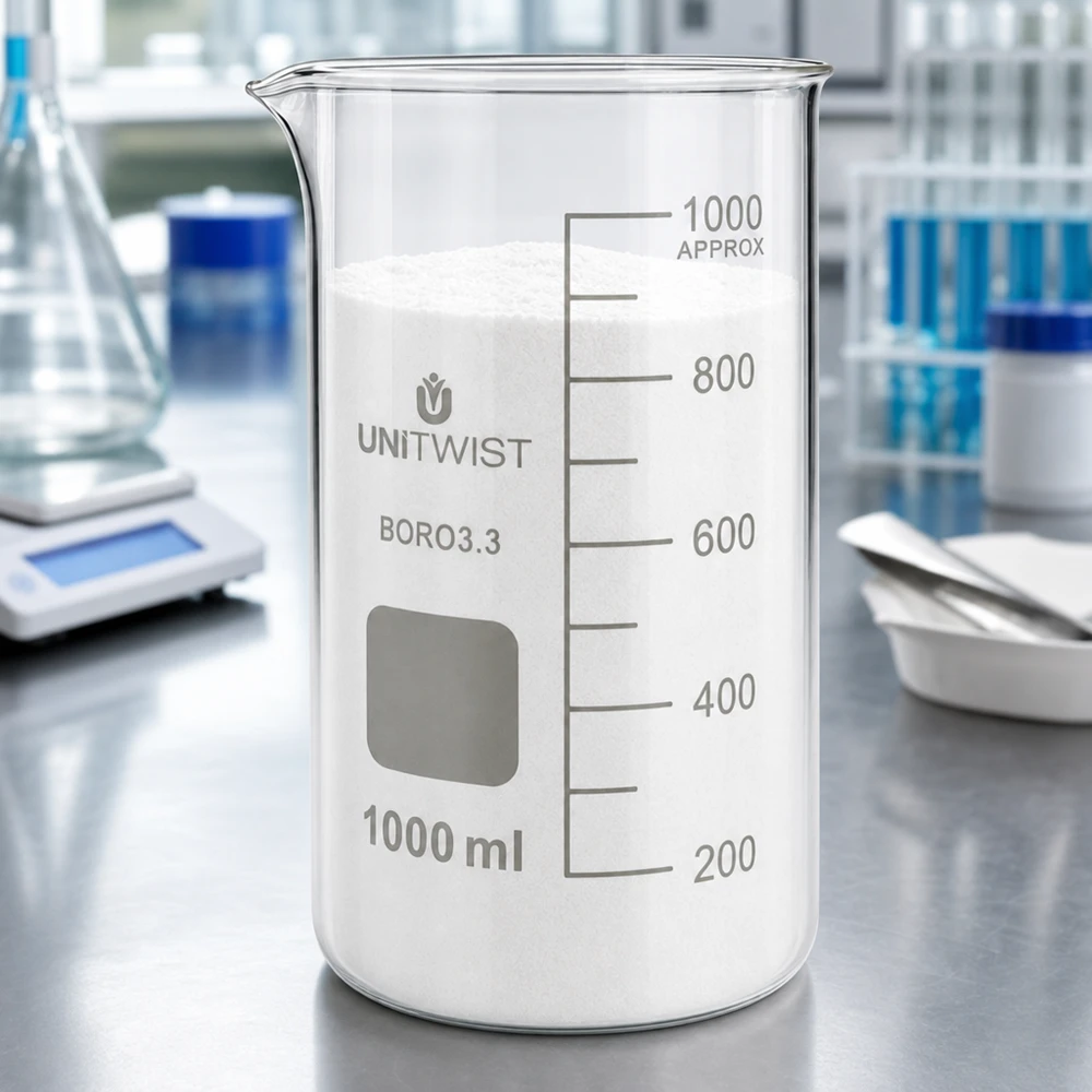 Becherglas 1000ml Borosilikat, hohe Form UNiTWIST Becherglas 1000ml hohe Form Borosilikat 3.3 UNITWIST für Labor und Gewerbe mit Skala