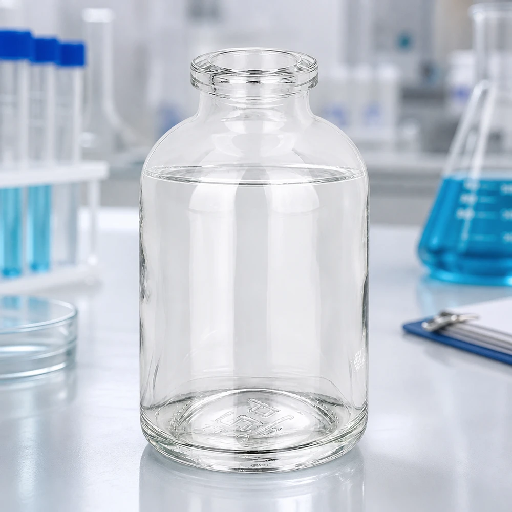 Injektionsflasche Klarglas 50ml Injektionsflasche Klarglas 50ml für pharmazeutischen und gewerblichen Einsatz bei Pacadura.de