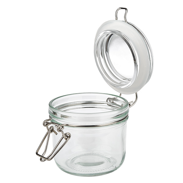 200ml Vorratsglas mit Bügelverschluss für gewerbliche Lagerung - professionelles Glasgefäß für Fachhandel