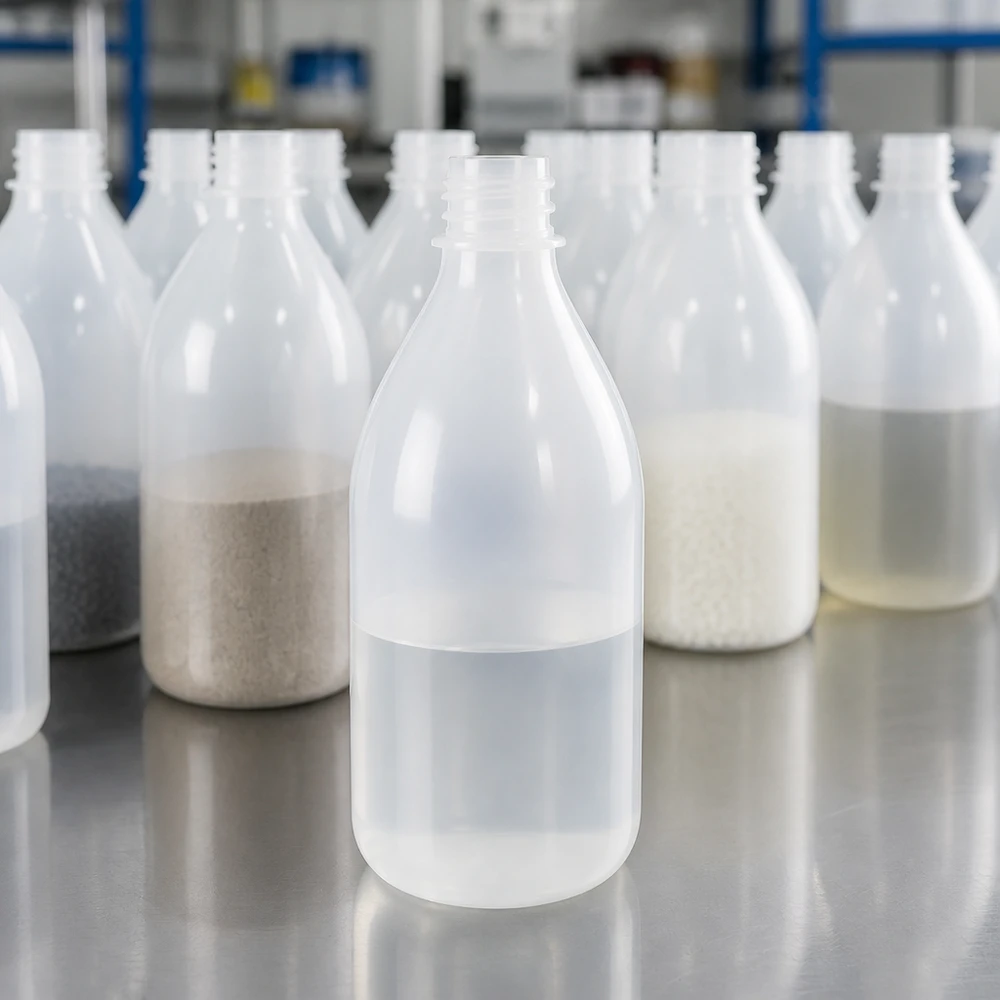 100ml Enghals-Laborflasche aus LDPE ohne Verschluss für professionellen Laboreinsatz bei Pacadura
