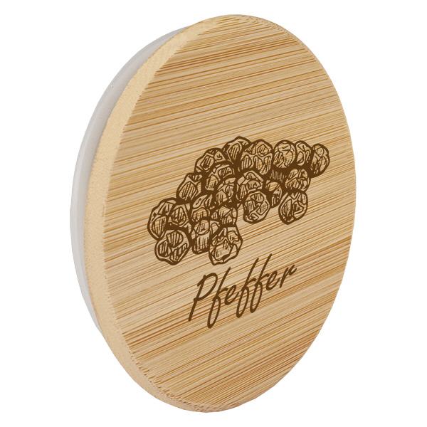 Holzdeckel "Pfeffer" für WECK RR60 Holzdeckel "Pfeffer" für WECK RR60