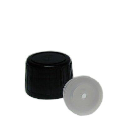 Schraubverschluss schwarz Spri 28mm f PETMedFl, Originalitätsverschluss