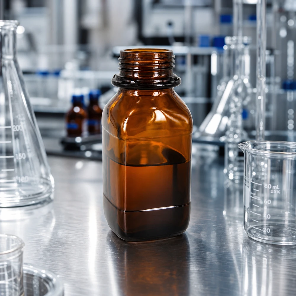 250ml Braunglas Chemikalienflasche für professionelle Laboranwendungen und sichere Chemikalienlagerung im Fachhandel