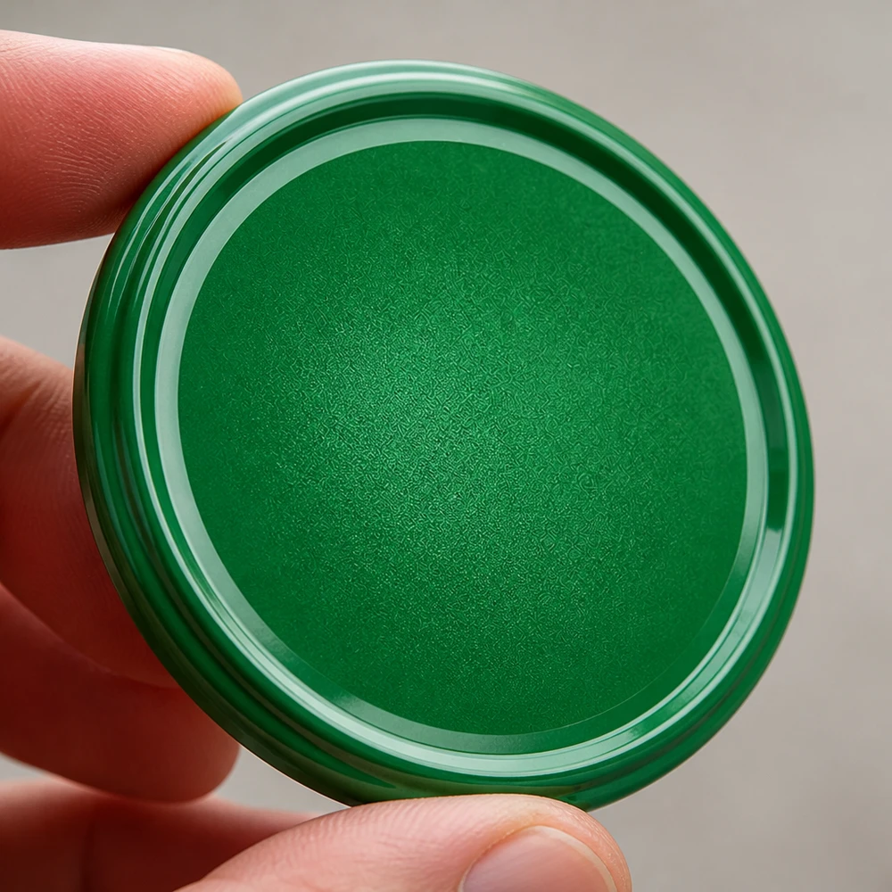 82mm BasicSeal Twist-Off-Deckel TO82 grün aus Weißblech für gewerbliche Abfüllung im Großhandel