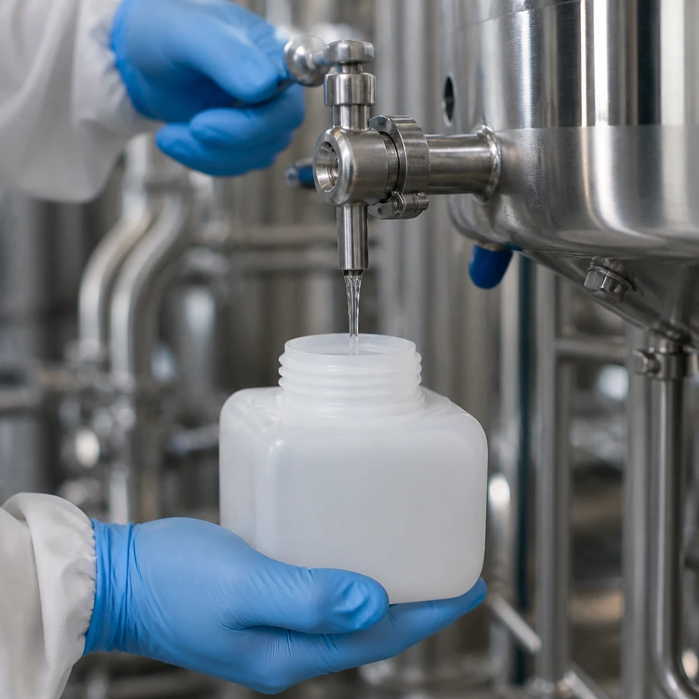 Chemikalienflasche 250ml Weithals PE-HD naturfarben für professionellen Laboreinsatz Pacadura