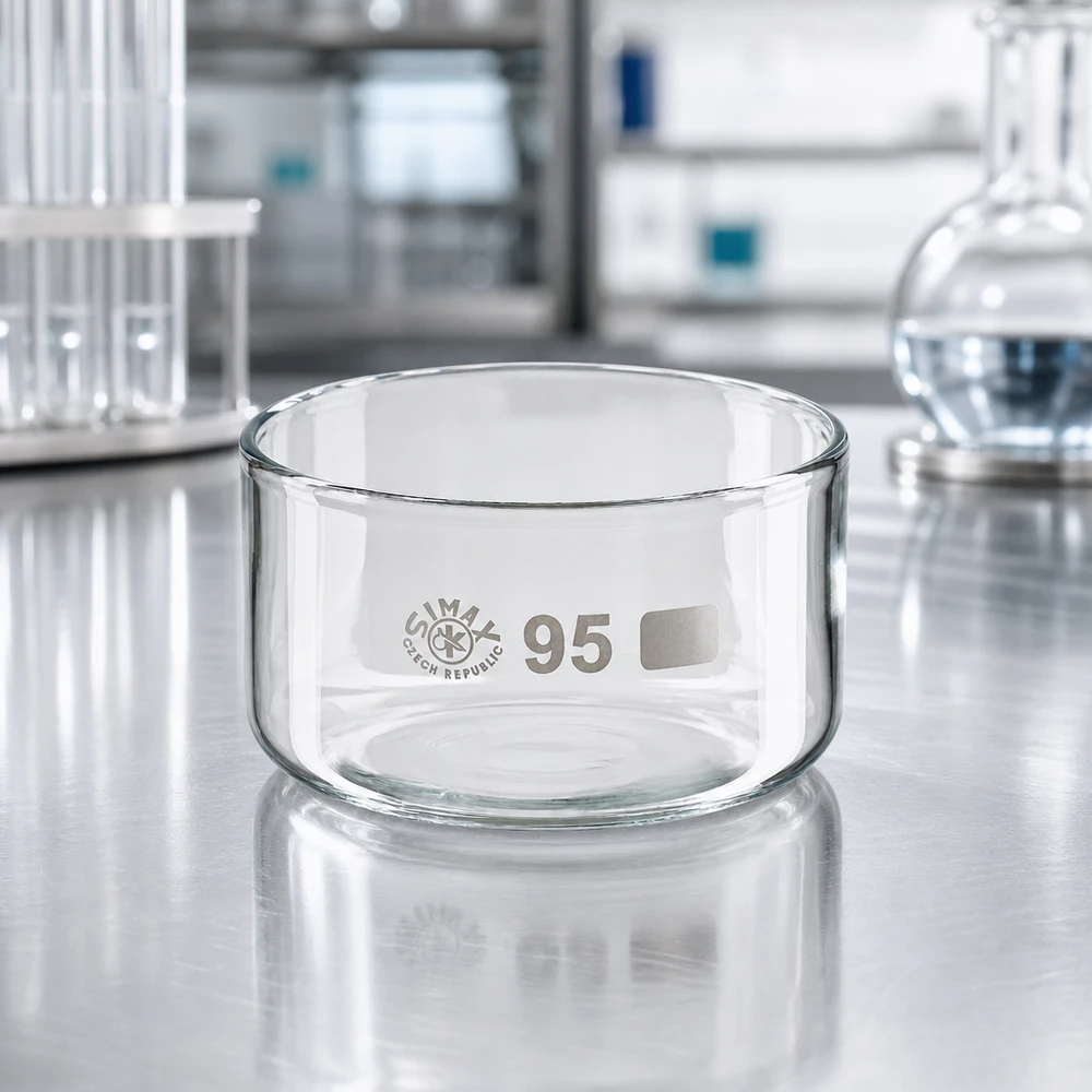 300ml Kristallisierschale ohne Ausguss Borosilikat ø95mm Kristallisierschale 300ml Borosilikatglas ohne Ausguss Ø95mm SIMAX für Labor und Gewerbe