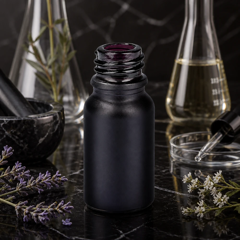 10ml Apothekerflasche BlackLine UT18/10 UNiTWIST 10ml Apothekerflasche schwarz BlackLine UT18/10 UNiTWIST für professionelle Anwendung im Labor und Pharmabereich