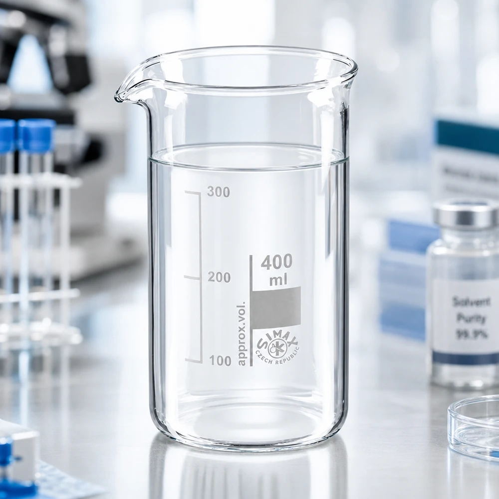 Becherglas 400ml Borosilikatglas, hohe Form Becherglas 400 ml hohe Form aus Borosilikatglas für Labor und Gewerbe von Simax