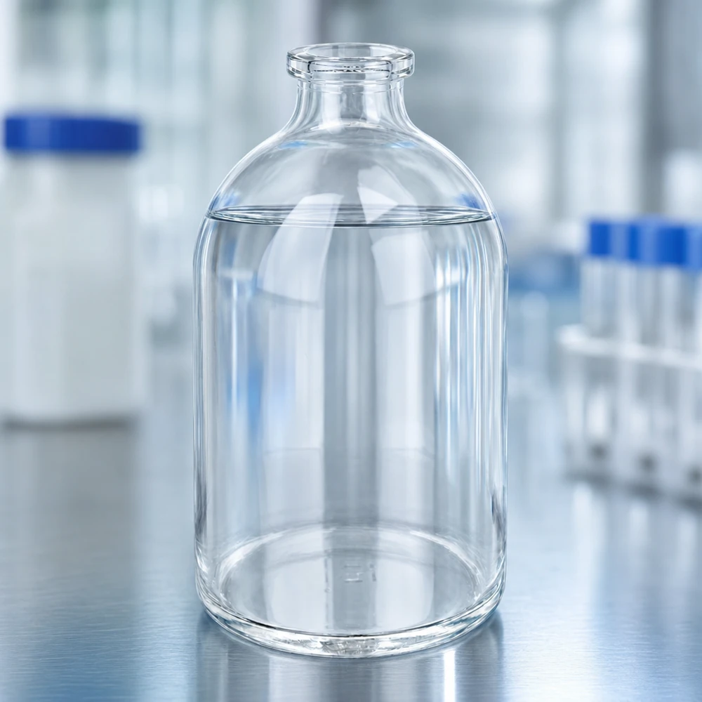 Injektionsflasche Klarglas 100ml für pharmazeutischen und gewerblichen Einsatz