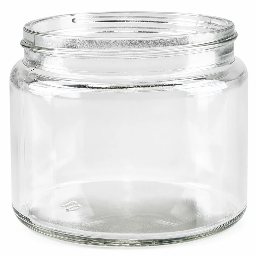Salbenglas 250ml klar ohne Deckel Glastiegel leer für Salben Cremes kosmetische Produkte
