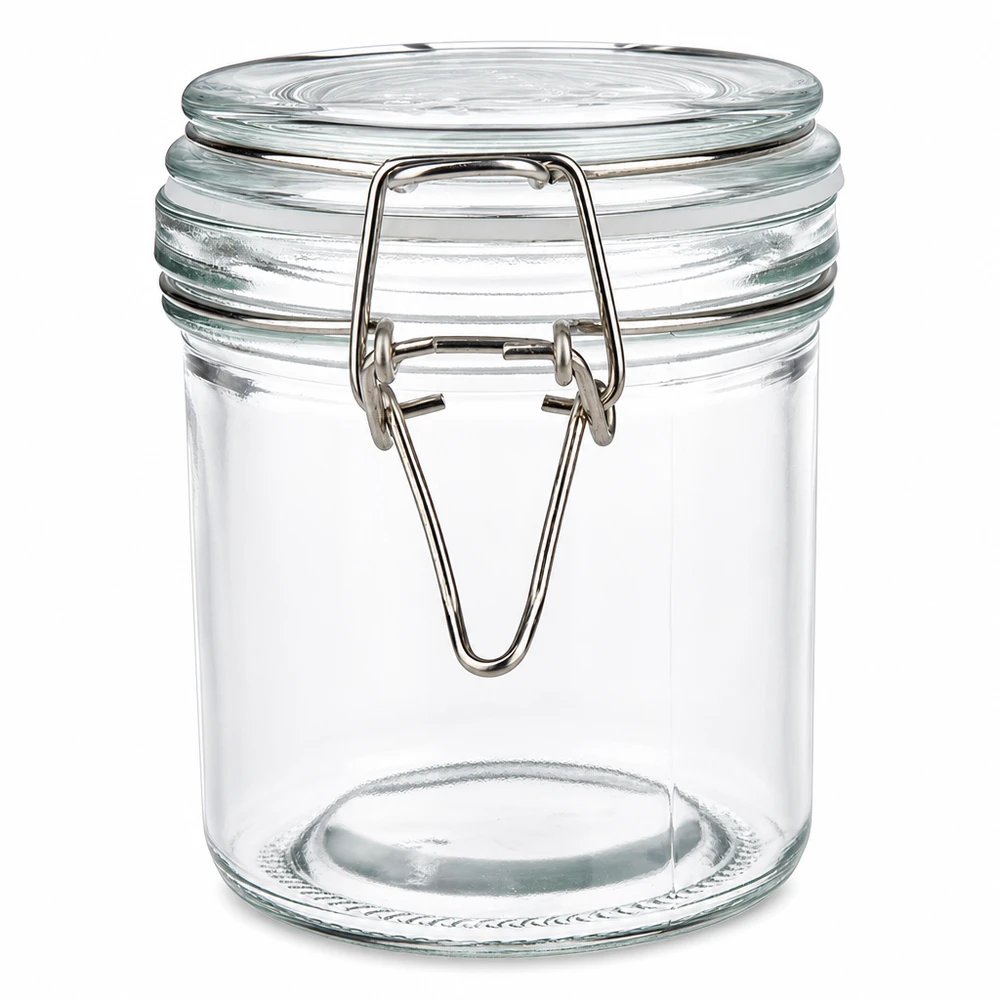 250ml Vorratsglas mit Silikonring und Bügelverschluss UNiTWIST 250ml Vorratsglas mit Bügelverschluss aus robustem Glas für professionelle Lagerung und Gewerbeeinsatz