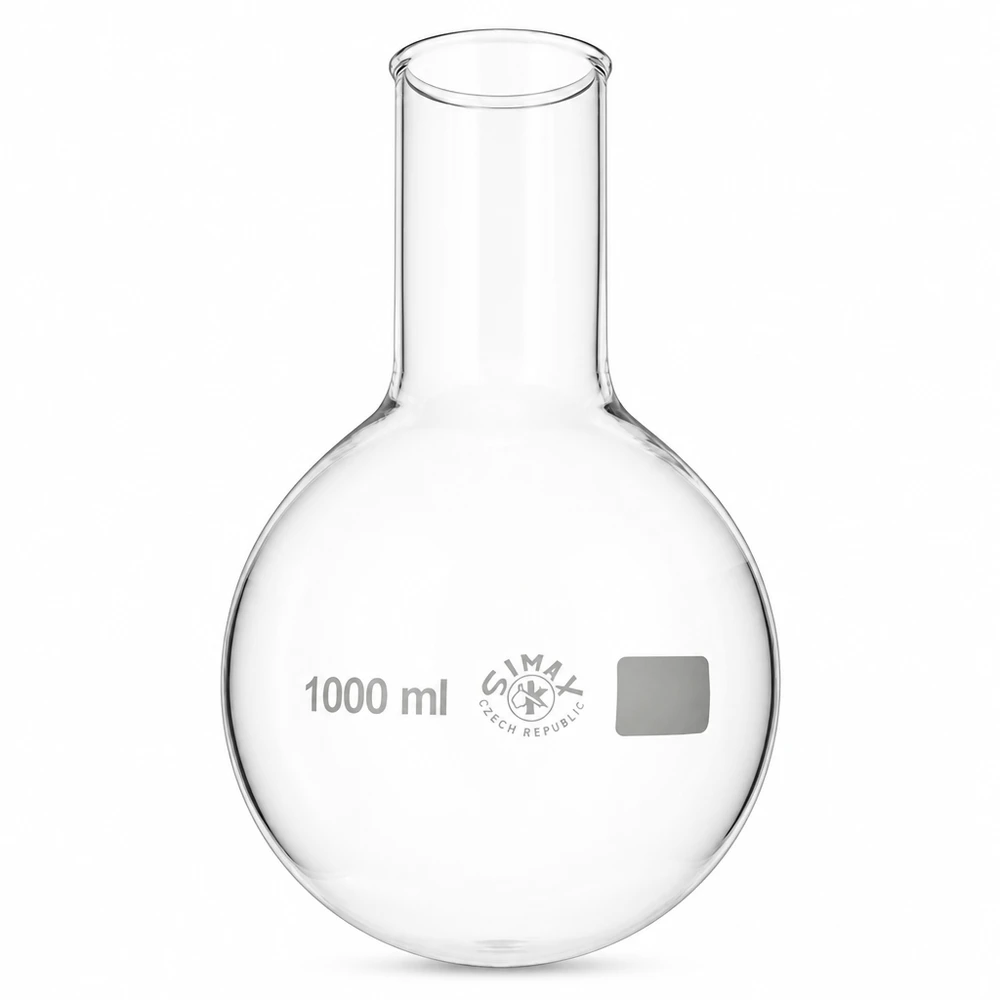 Rundkolben 1000ml Weithals Borosilikatglas für professionelle Laboranwendungen und gewerblichen Einsatz