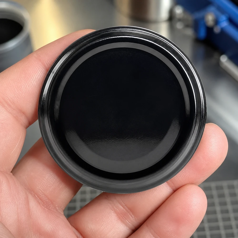 UNiTWIST TO48 schwarz, BioSeal, BPA-NI, unitemp. UNiTWIST TO48 Twist-Off-Deckel schwarz BioSeal BPA-NI unitemp für gewerbliche Abfüllung