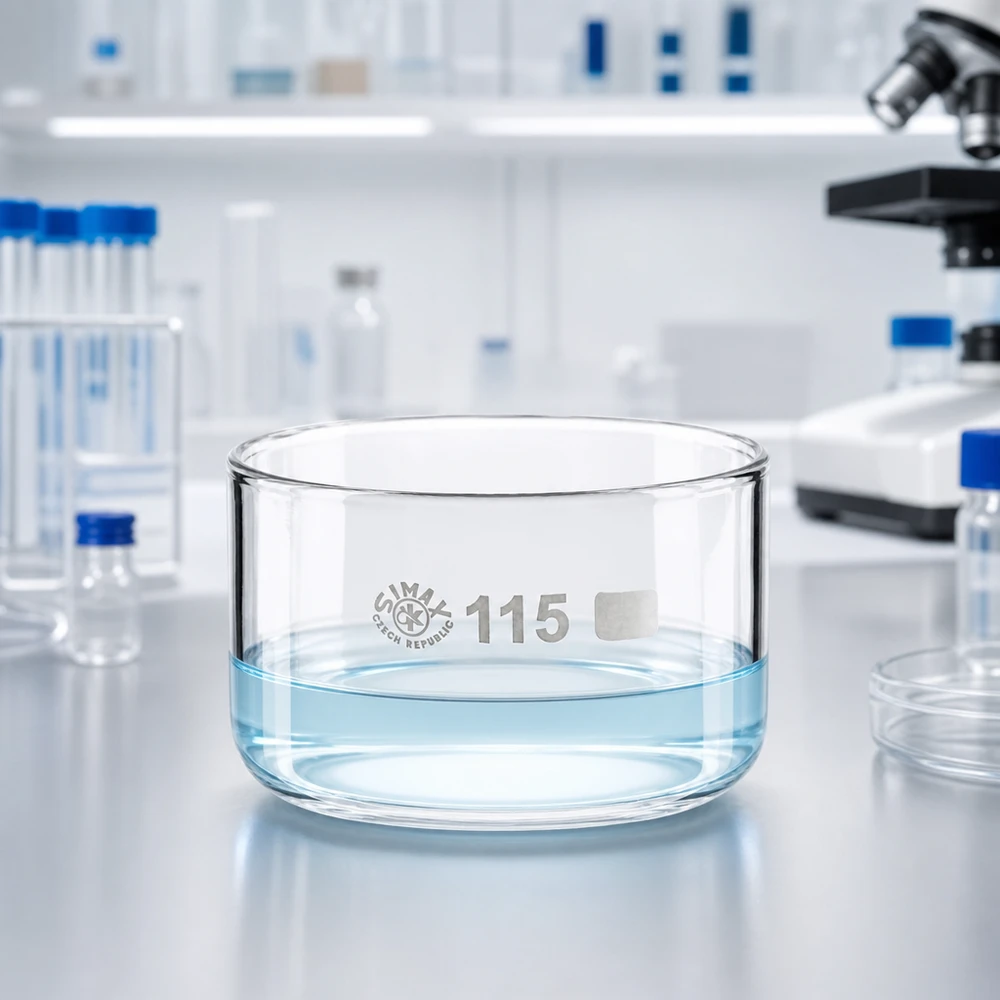 Kristallisierschale 500ml Borosilikatglas ohne Ausguss Ø115mm für Labor und Industrie Simax