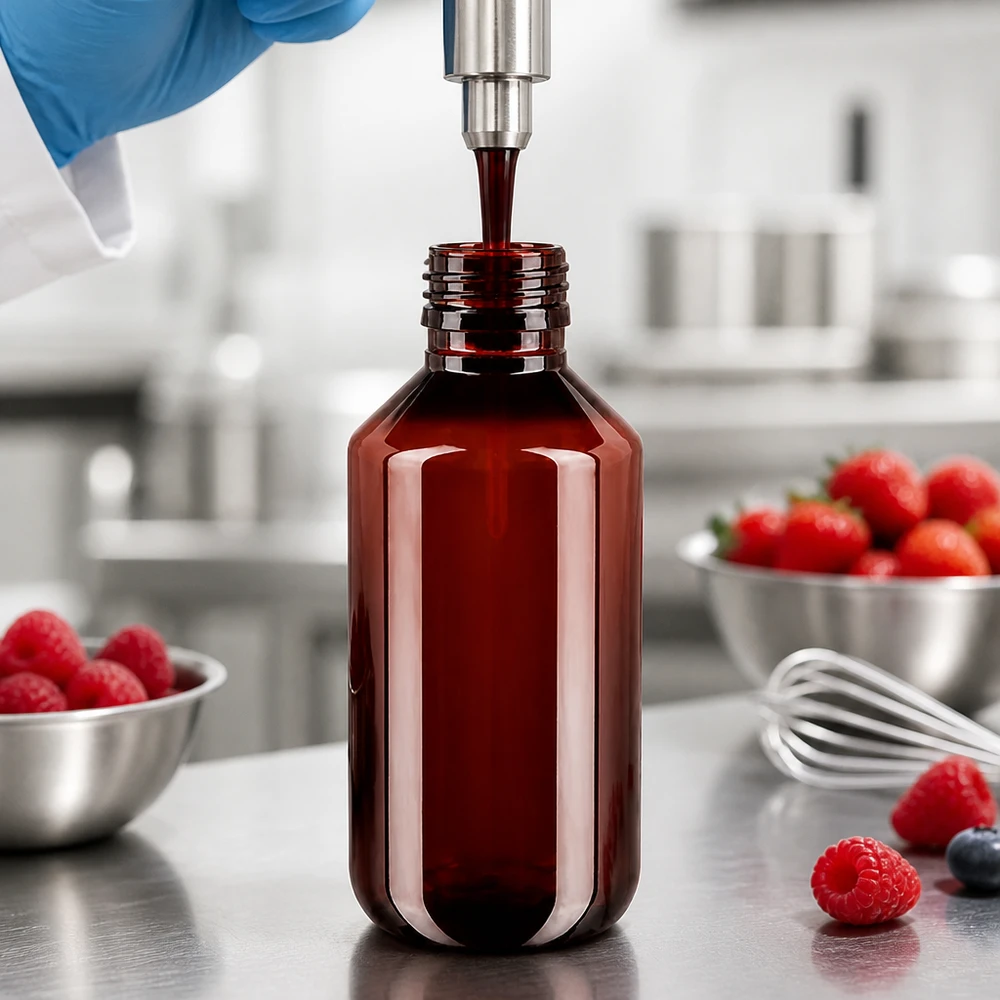 PET Flasche 200ml PP28 Braun ohne Verschluss für professionelle Abfüllung im Lebensmittelbereich