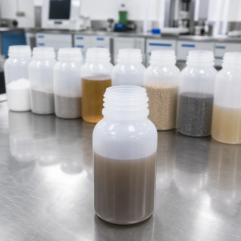 100ml Weithals-Laborflasche aus HDPE für professionellen Laboreinsatz ohne Verschluss