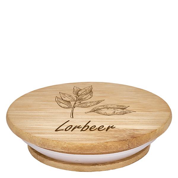 Holzdeckel "Lorbeer" für WECK RR60 Holzdeckel "Lorbeer" für WECK RR60
