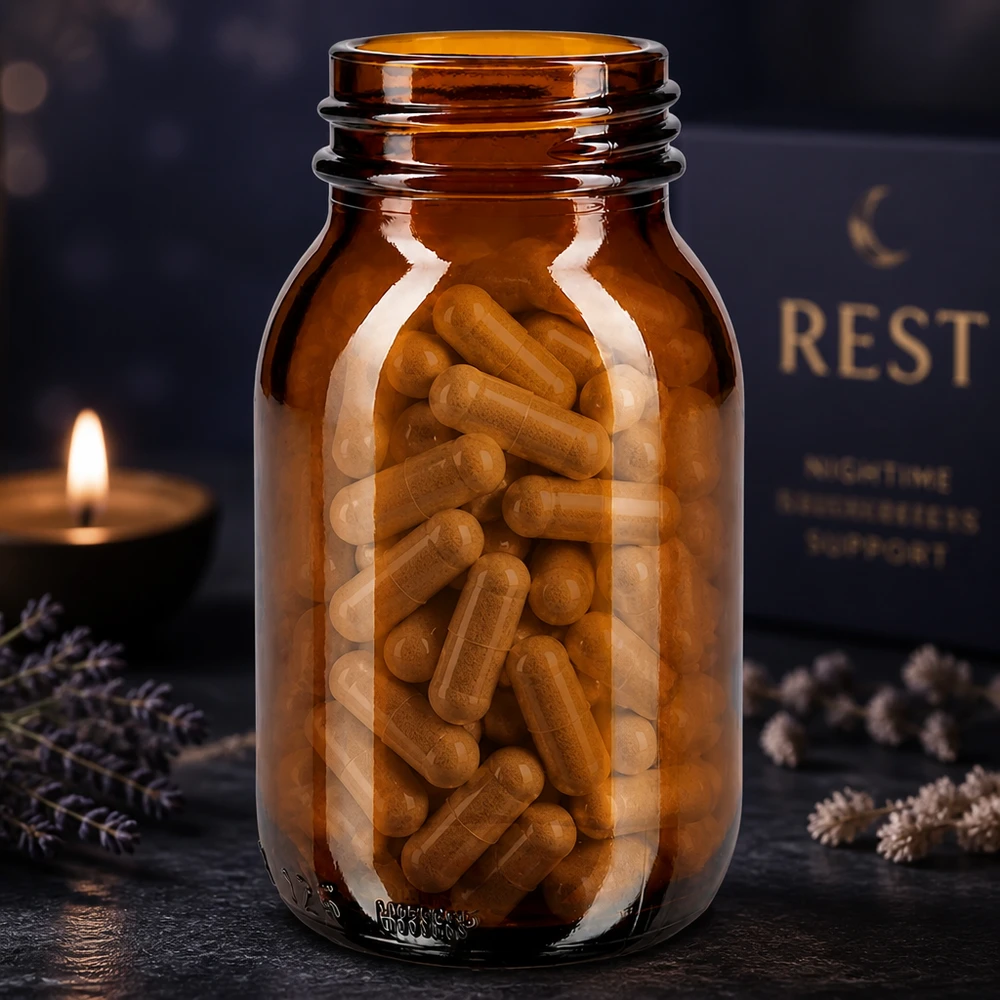 125ml Weithalsflasche Braunglas mit Kapseln für professionellen Einsatz im Fachhandel bei Pacadura