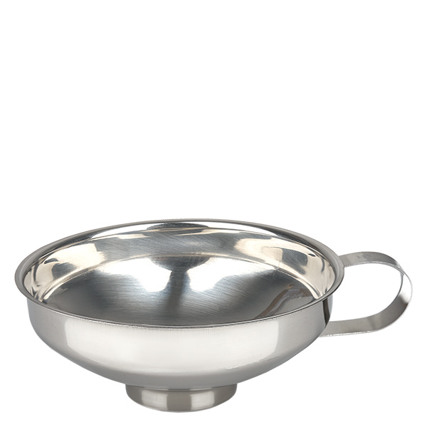 Trichter 10.5x4.5x3.6cm aus Edelstahl mit Griff Trichter 10.5x4.5x3.6cm aus Edelstahl mit Griff