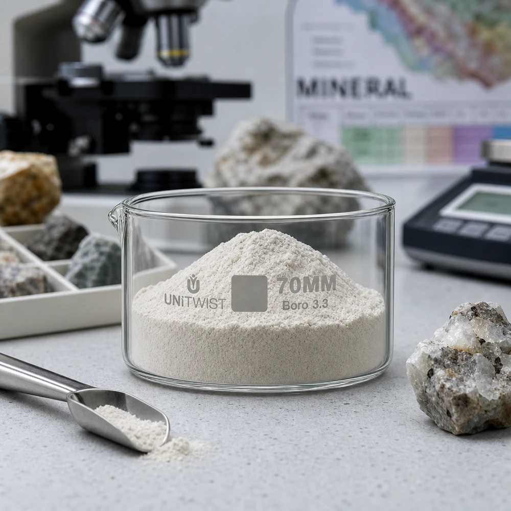 Kristallisierschale 70mm Borosilikatglas Boro 3.3 UNiTWIST für professionelle Laboranwendungen