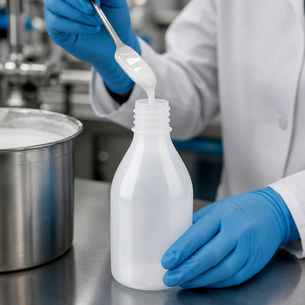 100ml Laborflasche Enghals ohne Verschluss 100ml Laborflasche Enghals aus Kunststoff für professionelle Laboranwendungen bei Pacadura.de
