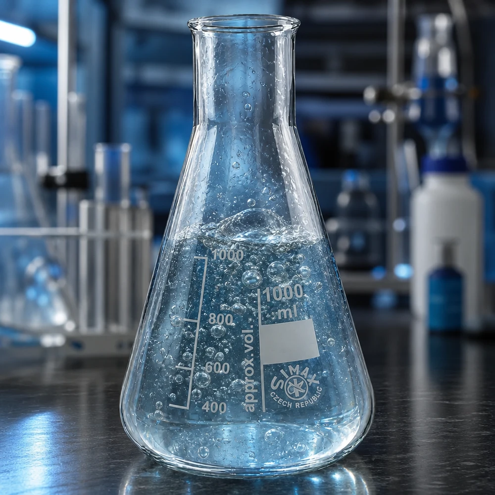 Erlenmeyerkolben 100ml Weithals aus Borosilikatglas für professionelle Laboranwendungen bei Pacadura.de