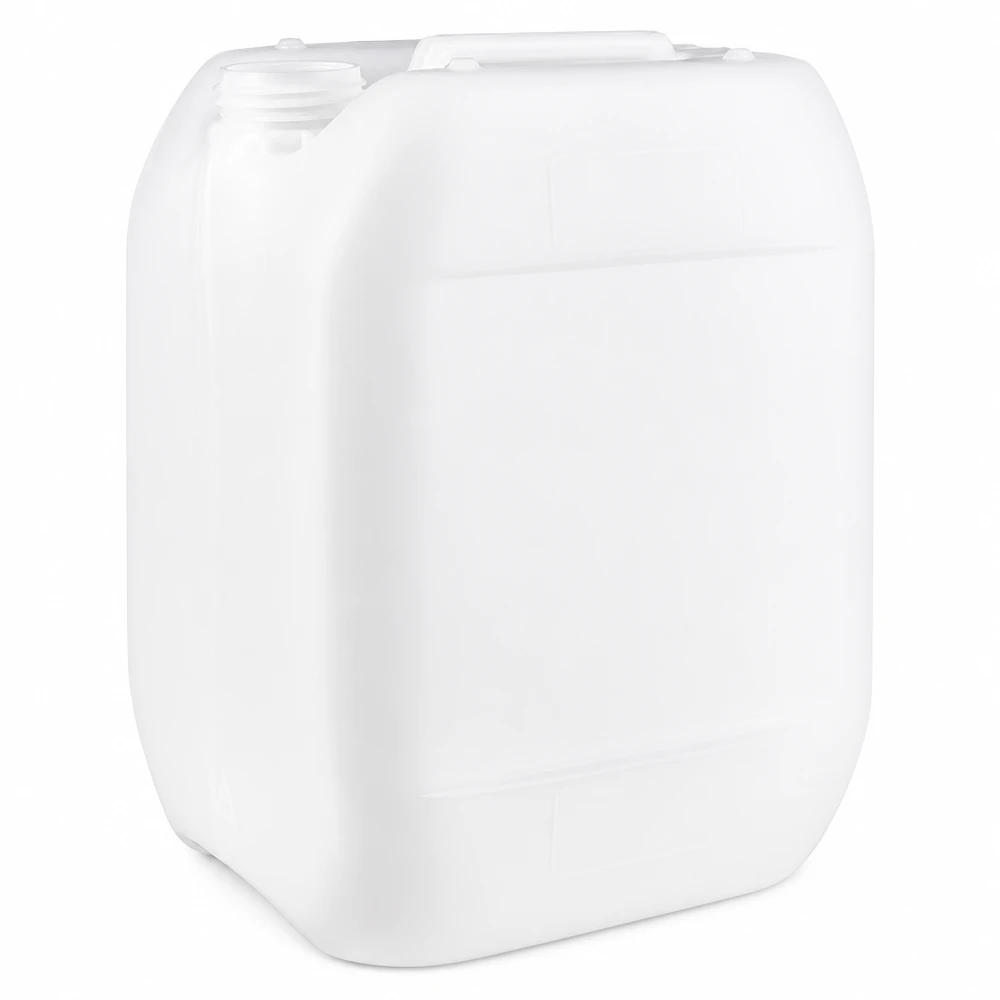 Weißer HDPE-Kanister 10 Liter ohne Verschluss für gewerblichen Einsatz Pacadura