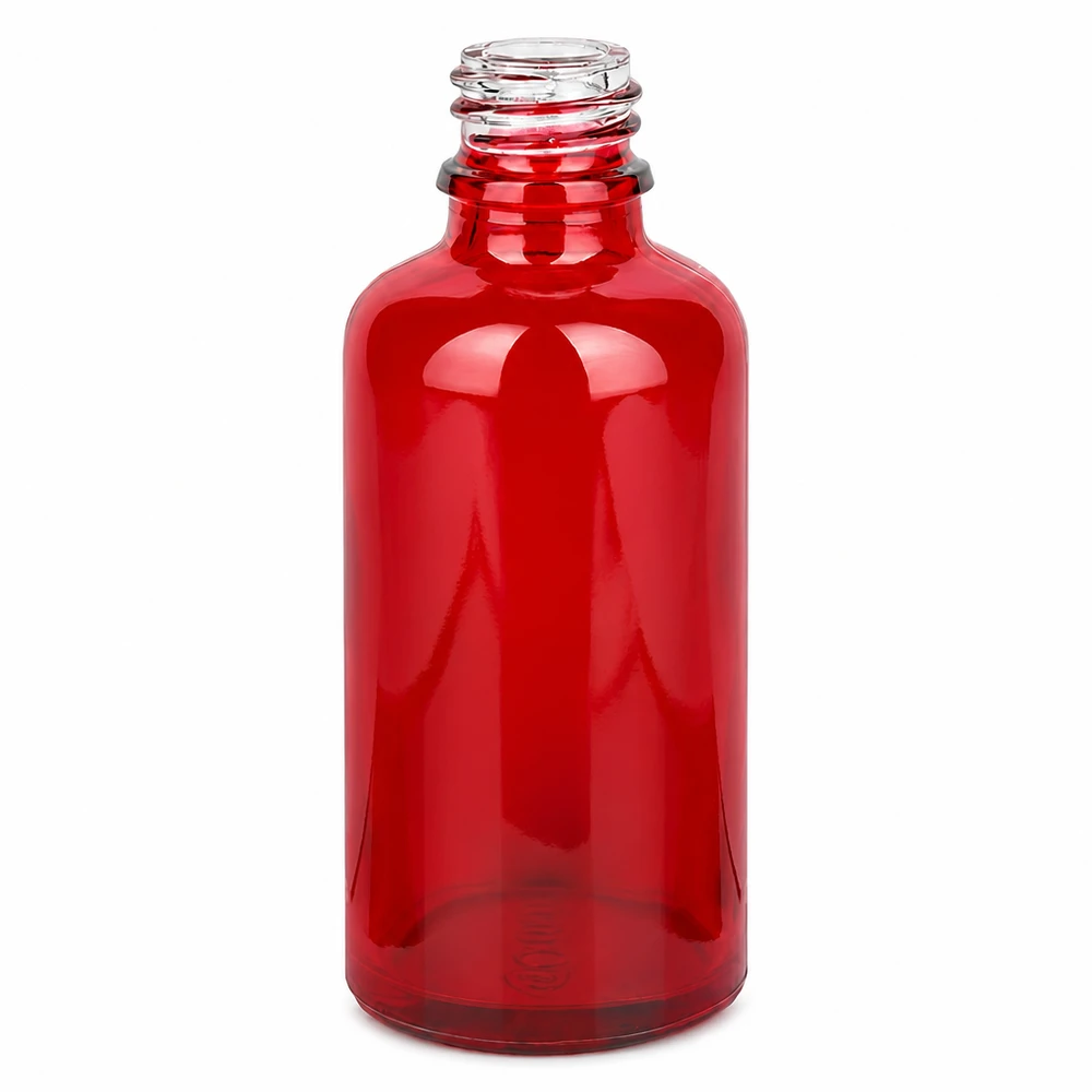 50ml Apothekerflasche RedLine aus rotem Glas UT18/50 UNiTWIST für professionelle Anwendung