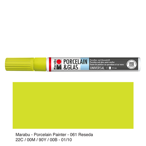 Malstift Reseda 2-4mm für Glas/Porzellan