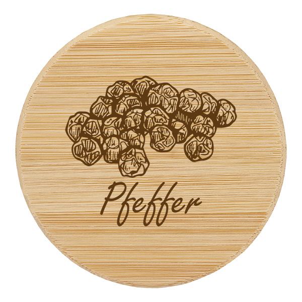 Holzdeckel "Pfeffer" für WECK RR60