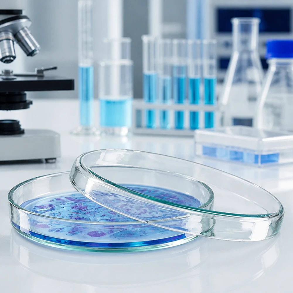 Petrischale 90x15mm Glas Petrischale 90x15mm aus Borosilikatglas für mikrobiologische Laboranwendungen im gewerblichen Einsatz
