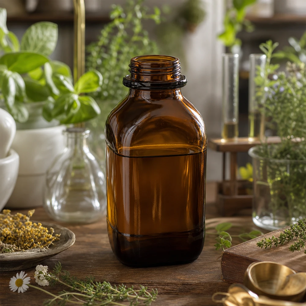 1000ml Braunglas Chemikalienflasche für professionelle Laboranwendung und sichere Chemikalienlagerung im Fachhandel