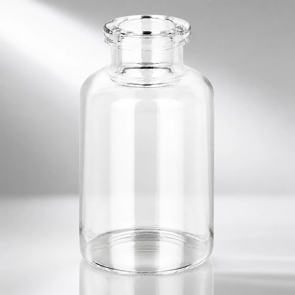 Injektionsflasche Klarglas 20ml für pharmazeutischen Einsatz leere Sterilflasche aus Borosilikatglas