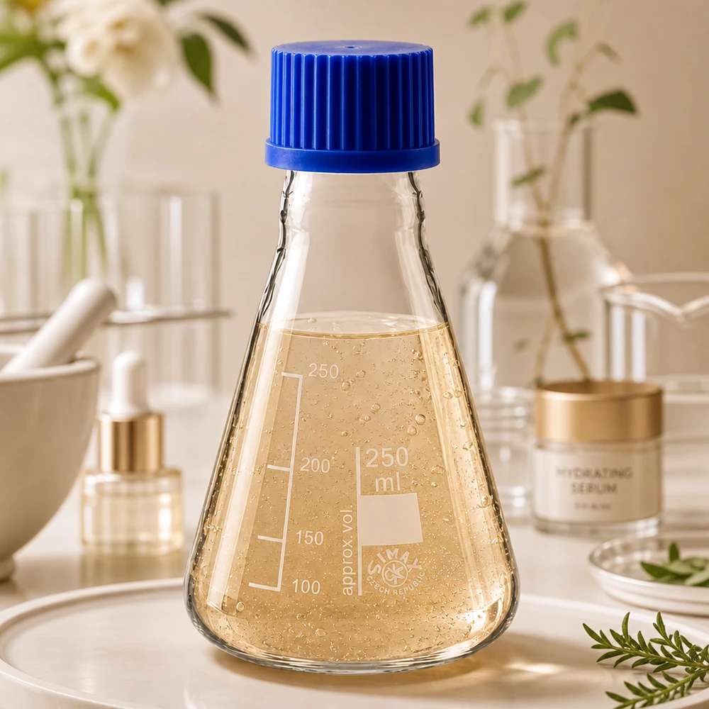Erlenmeyerkolben 250ml Glas mit blauer Schraubkappe für professionelle Labor- und Gewerbeanwendungen bei Pacadura