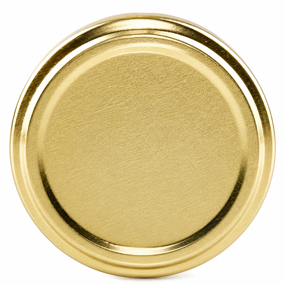 Goldener TO100 BasicSeal Schraubdeckel 100mm aus Weißblech für gewerbliche Abfüllung in großen Mengen