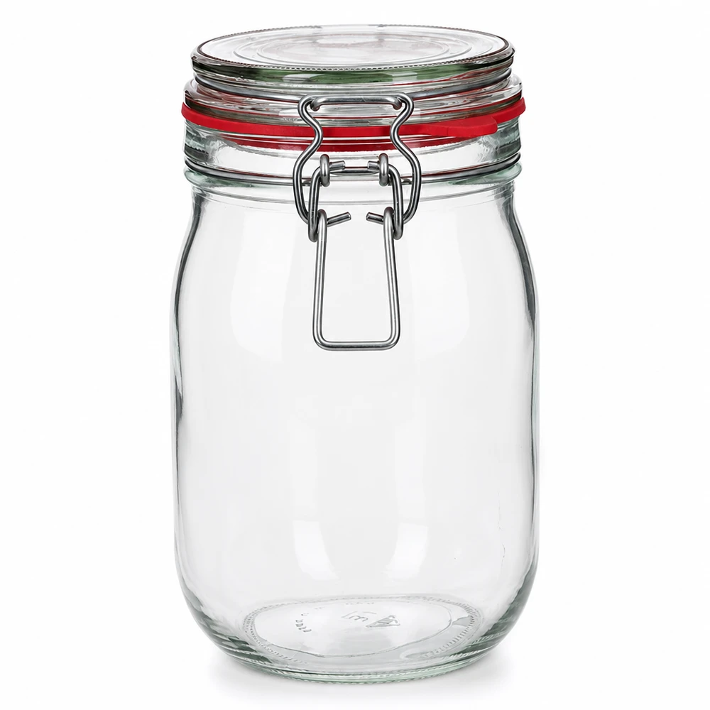 1140ml Vorratsglas Typ G mit Bügelverschluss UN.. 1140ml Vorratsglas aus Glas mit Bügelverschluss für professionelle Lagerung und Aufbewahrung im Gewerbe