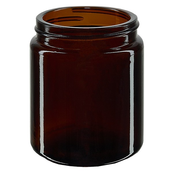 Salbenglas (Glastiegel) 100 ml braun, ohne Deckel Salbenglas (Glastiegel) 100 ml braun, ohne Deckel