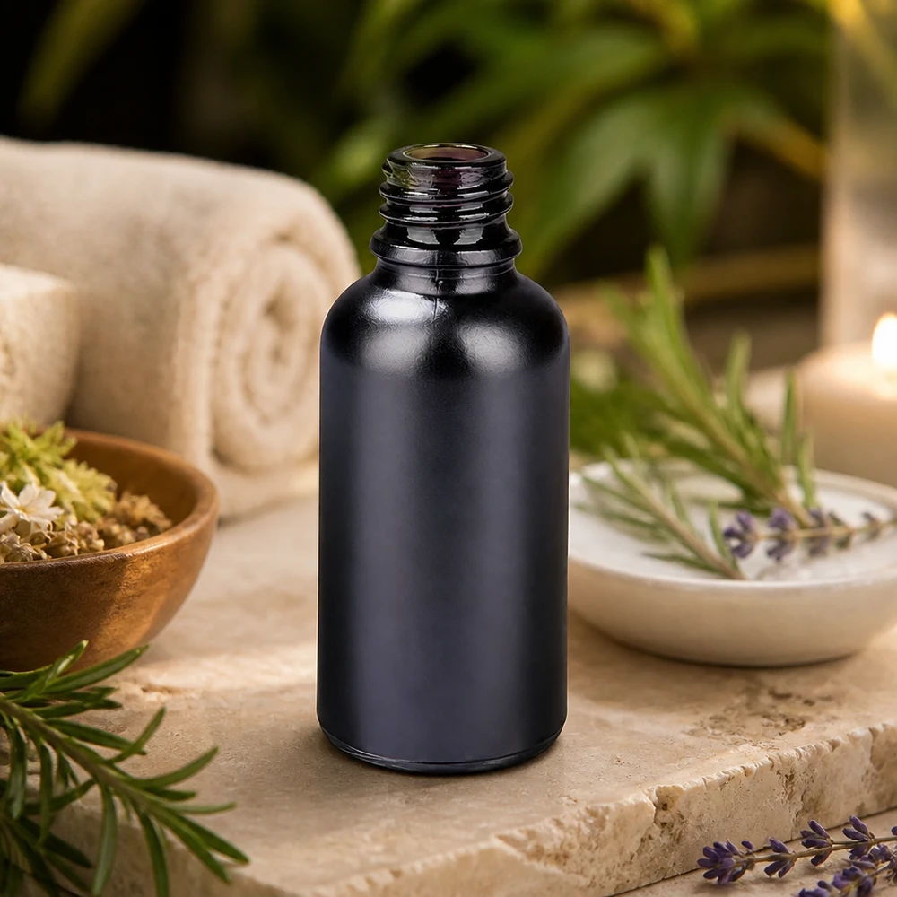 30ml Apothekerflasche BlackLine UT18/30 UNiTWIST 30ml Apothekerflasche schwarz Violettglas UT18/30 UNiTWIST für professionelle Anwendung in Kosmetik und Pharmazie