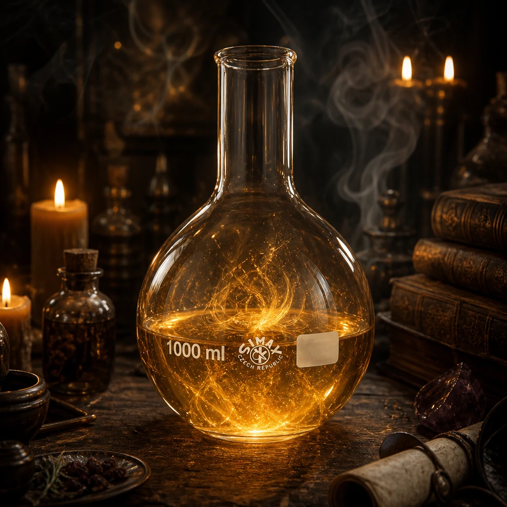 Stehkolben 1000ml Enghals aus Borosilikatglas für professionelle Laboranwendungen bei Pacadura.de
