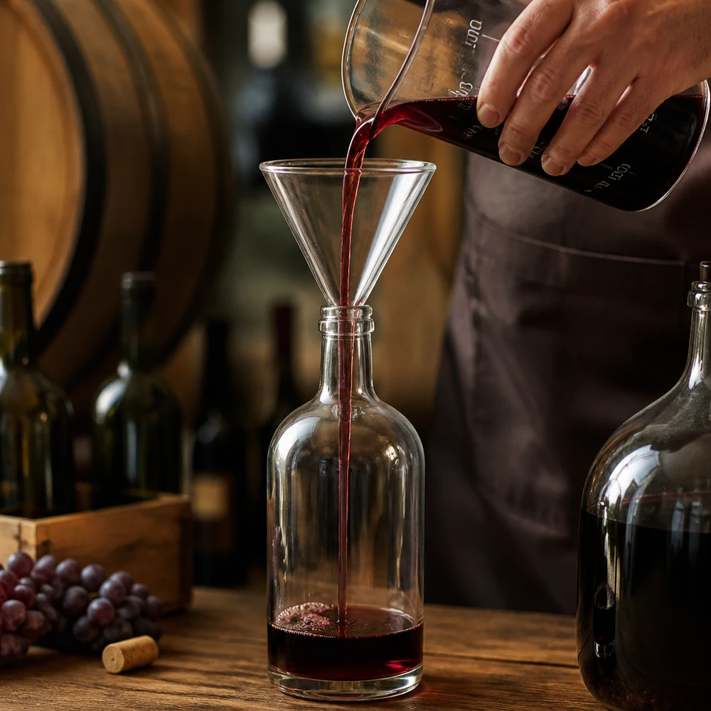 Trichter ø70mm Kalk-Soda, Winkel 60°, Kurzstil Glastrichter 70mm Durchmesser Kalk-Soda-Glas 60° Winkel Kurzstiel für professionelle Umfüllung von Flüssigkeiten