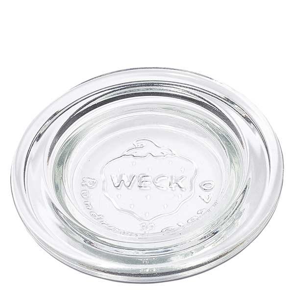 WECK Glasdeckel RR40 WECK Glasdeckel RR40 transparent rund aus Glas für Einmachgläser und Weckgläser zum Einkochen