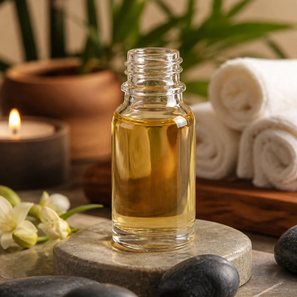 10ml Apothekerflasche ClearLine DIN18 aus Klarglas mit Schraubverschluss für ätherische Öle