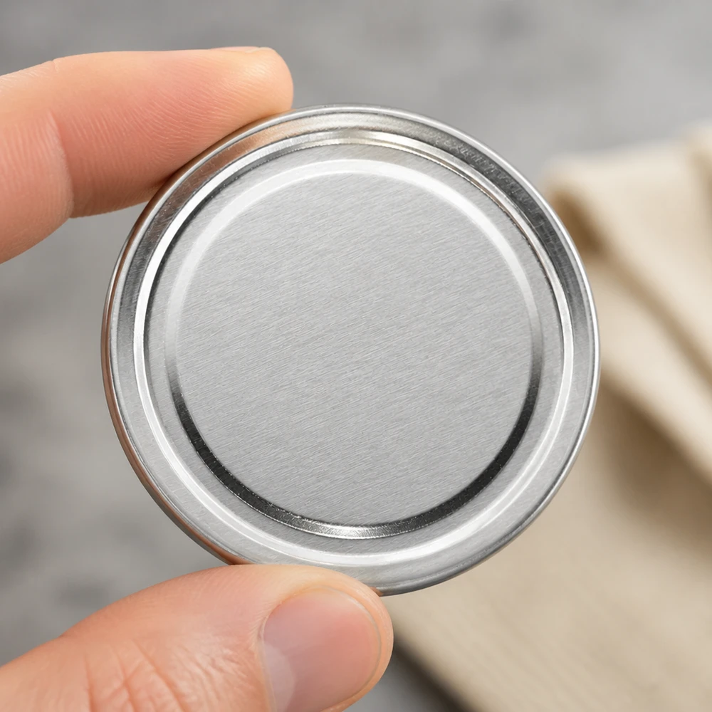 63mm BasicSeal Deckel silber (TO63) UNiTWIST 63mm TO63 BasicSeal Twist-Off Deckel silber aus Weißblech für gewerbliche Abfüllung Pacadura