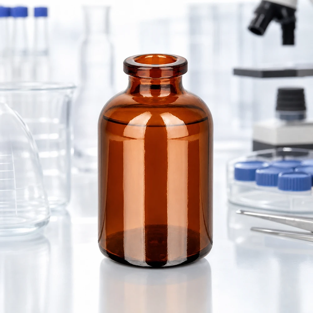 Injektionsflasche Braunglas 30ml Injektionsflasche Braunglas 30ml für pharmazeutischen und labortechnischen Einsatz im Fachhandel