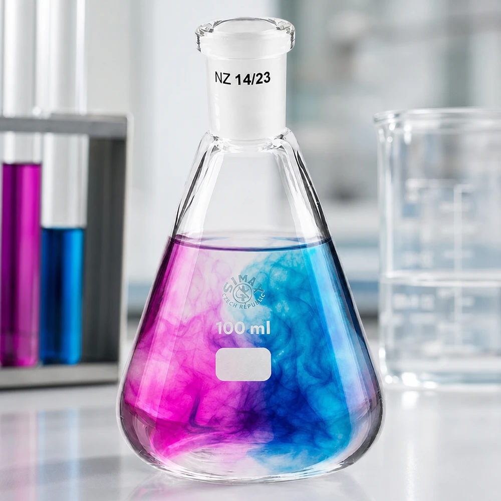 Erlenmeyerkolben 100ml mit Normschliff (14/23) Erlenmeyerkolben 100ml mit Normschliff (14/23)