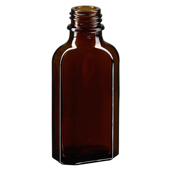 50 ml Meplatflasche braun DIN22 50ml Meplatflasche braun DIN22 Gewinde - elegante Glasflasche für ätherische Öle Tinkturen und Kosmetik
