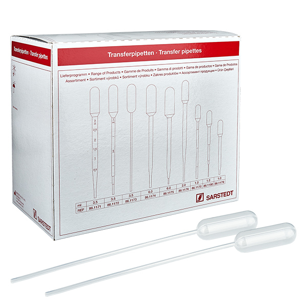 3.5ml Transferpipette (155x12.5mm) oh. Graduierung