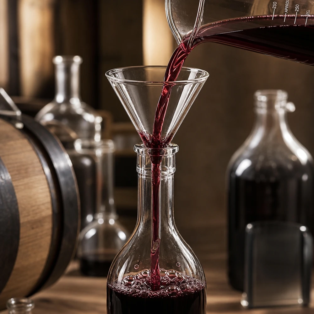 Trichter ø35mm Kalk-Soda, Winkel 60°, Kurzstil Glas-Trichter 35mm Durchmesser Kalk-Soda 60° Winkel Kurzstil für professionelle Anwendung Laborausstattung Pacadura