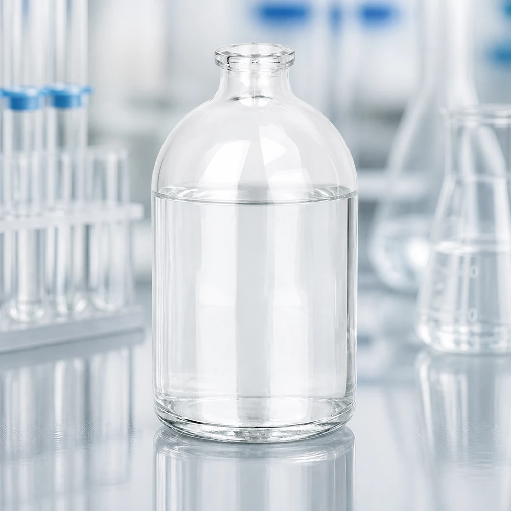 Injektionsflasche Klarglas 100ml Injektionsflasche Klarglas 100ml für pharmazeutischen und labormedizinischen Einsatz