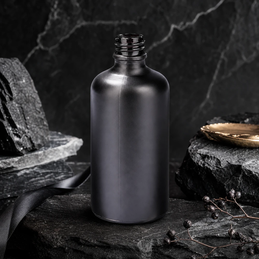 100ml Apothekerflasche BlackLine UT18/100 UNiTWIST schwarz matt für professionelle Anwendung Pacadura Fachhandel